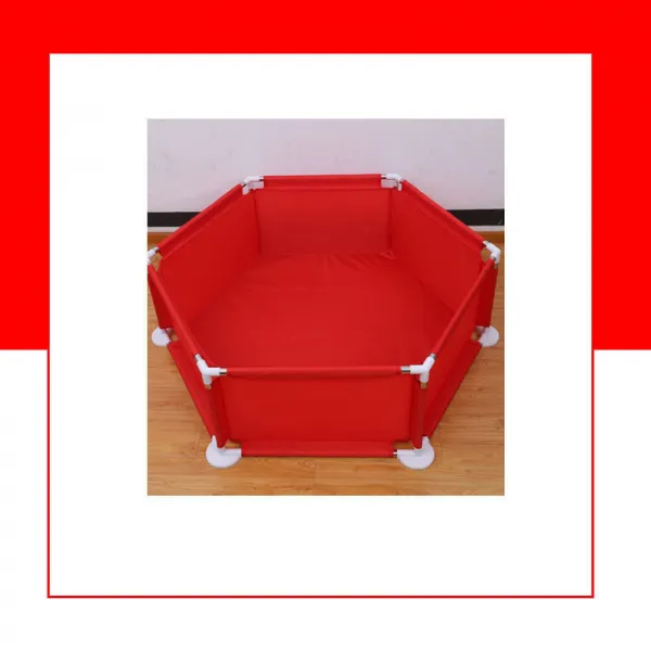  해외 직송 뉴타임즈 어린이 울타리 완구 오채석 결명자 완구 세트 아기 실내 6각 펜스 세트 A23 02 레드