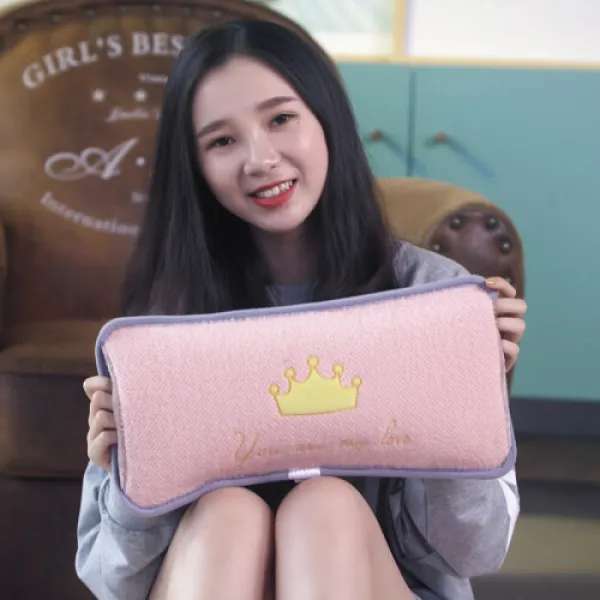웜핸드 보우더 롱 오버사이즈 충전 온수봉 국표 방폭난수봉 여장보 주수궁허리 핫팩 온발주머니 수전분리 전기난보 핸드백 크라운 얕은파우더 38*-20 확대, 1개