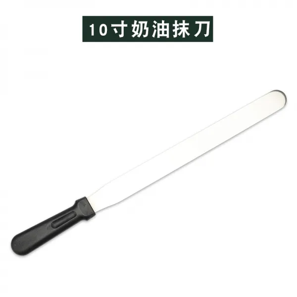 설린마켓 크림케이크 성객 도구 스테인리스 스틸 케익 탈형칼 칼을 바르다 키스함 칼마 꽃을 표구 사용, 10 인치