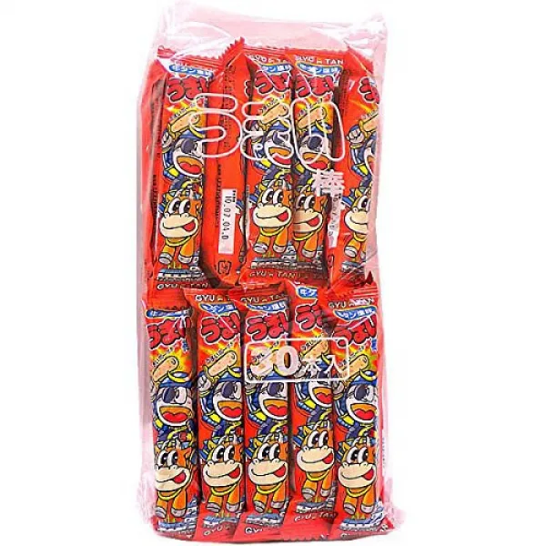 Umai Bar Gyuutan (Beef Tongue) Flavor 30 packages Japanese Snack ”Umaibo” 우 마이 바 규탄 맛 30 포 일식 안주 ”우, 1