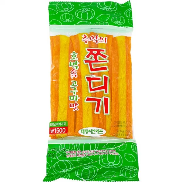 태평 호박속 고구마맛 쫀드기 150g, 1개