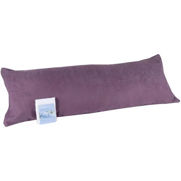 Nmt 두 배 편 들어 진 지퍼 20x54를 가진 자주색 Microsuede 몸 베개 덮개 P0757006p55gu88 20x54 Inches Purple/Grape