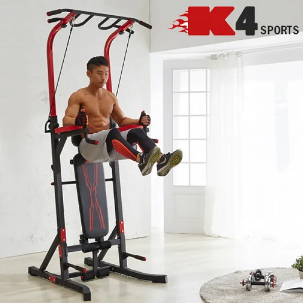 K4스포츠아몸디 K4-311 치닝디핑 싯업벤치 전신운동기구, 1개