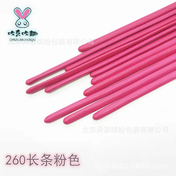 모다니 두꺼운 불어오다 취향 26 0 롱스틱 스타일링 인형 전용 소매 D2, 260 롱스틱 -핑크 100 개 /가