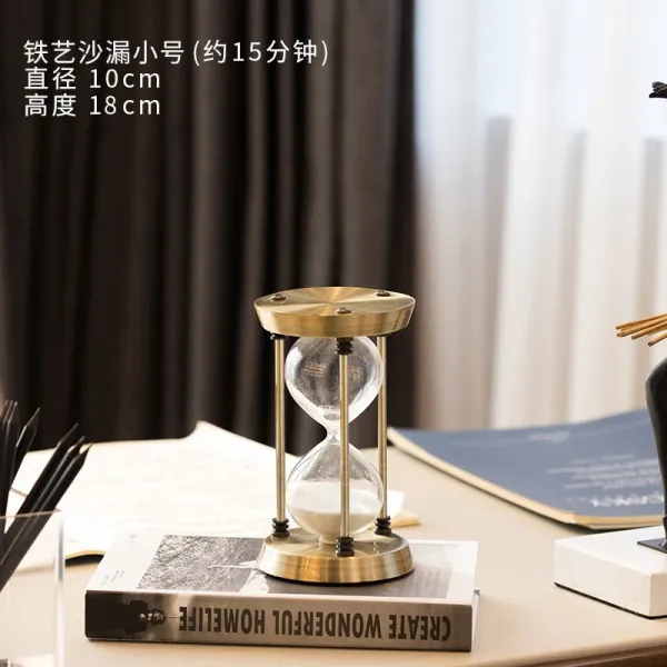 골드 모래시계 회전 타이머 15분 30분 60분 인테리어 탁상시계 07. 모래시계 소형 15분