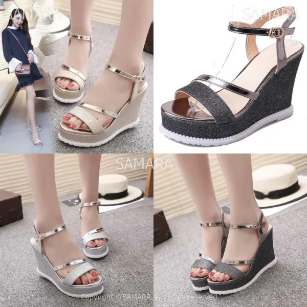 Qterra 특허브랜드 C4111 웨지힐웨지 여자샌들여성샌들 여름 패션