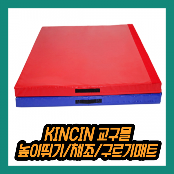 KINCIN교구몰 체조 유도 도장 구르기 높이뛰기 멀리뛰기 착지 학교 체육 매트 150X200X10 용품 교구, 파랑