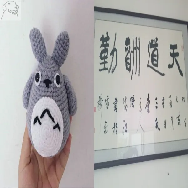 자수패키지 자신 수작업 재료 diy피큐어 패브릭아트 니트 제작 꺾자 입문자 커플용품, T04-그레이 남성 셀럽 토재 재료세트-교환가능 컬러-M48