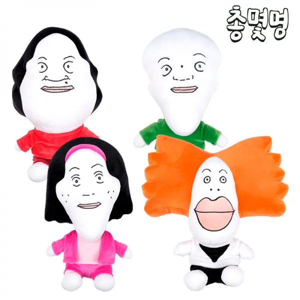 총몇명 나천재 진숙 들레 모리 캐릭터 봉제인형 30cm, 민모리