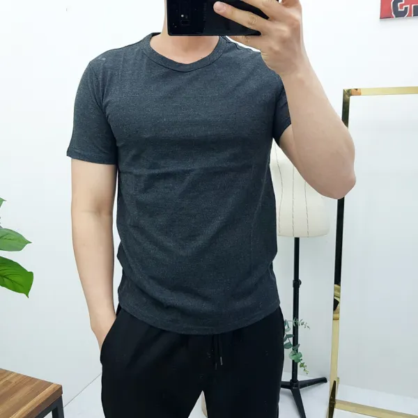코코로맨틱 남성 여성 기본 스판 반팔 티셔츠 5컬러 M-2XL
