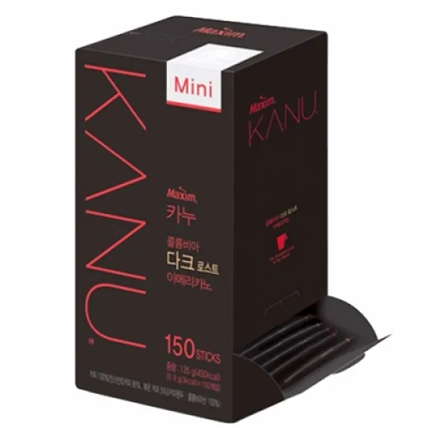 맥심 카누 미니 다크 아메리카노 150T, 0.9g, 150스틱