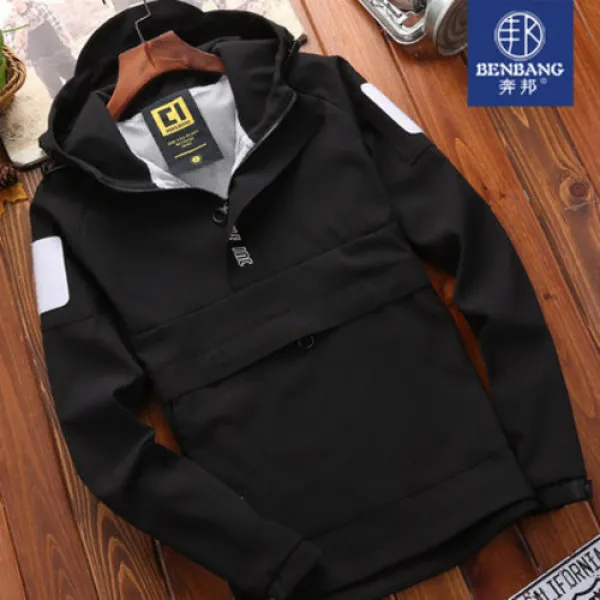 남성 아우터 캐주얼 자켓 재킷 재킷 남자 후드 봄 학생 슬림핏 남성 투항풍 옷 주니어 트렌드 홑겹 코트