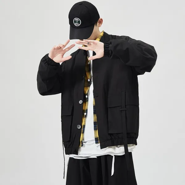 대박쇼핑고고몰 캐쥬얼재킷옷 캐쥬얼재킷룩 레저자켓 눈길을 끄는 깡패 두목이 새까맣다 계 고가 힙합 드랜드 야구복 와이드