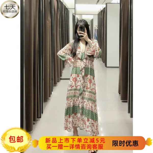BEAR 패치워크 원피스 짜집기 의상 여자 누더기 패션 Gc-000080547