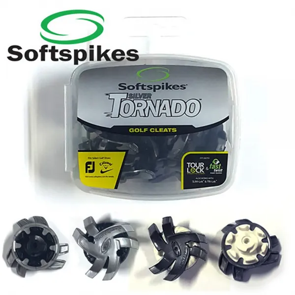  소프트스파이크 온코 정품 토네이도 골프화징 스파이크 클릿 풋조이 하이퍼플렉스 1팩 실버&블랙