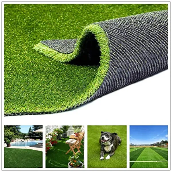 인공 지향 (0.8 맞춤 크기) 개가 개를위한 Astroturf 야외 카펫 4 톤 색상 합성 잔디 정원 뒷마당 수영장 바닥 현실적인 잔디를 (8FTx73FT 8 Ft), 8FTx73FT, 8 Ft