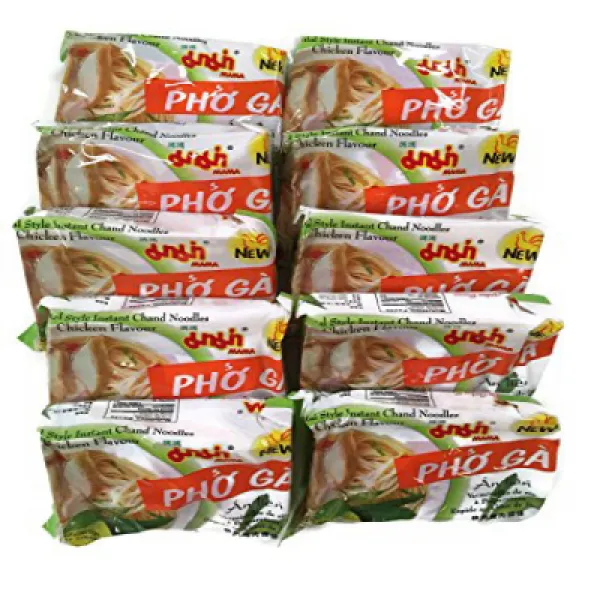 Instant Pho Ga Chand Noodle Soup 1.93 Oz. Packets (Set of 10) (Chicken (Pho Ga)) 인스턴트 포가 가루 챠드 누들 스, 1