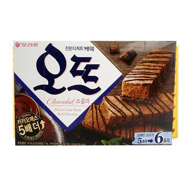 오뜨쇼콜라 150g X 4 카카오매스 5배더 디저트 케이크, 단일상품