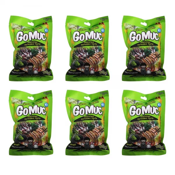 Gomuc Seasoned Shredded Squid 와사비 6팩s 고묵 양념 오징어 와사비 6팩 X 2세트, 1개