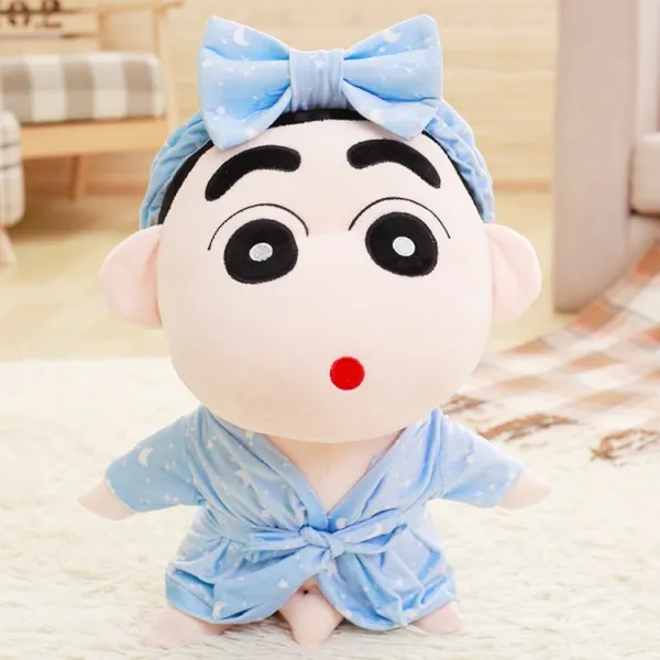 짱구는 못말려 인형 쿠션인형 짱구 흰둥이 봉제인형 35cm 55cm 80cm 100cm 120cm, 짱구 목욕 가운 둥근 눈 + 55 센치 메터cm