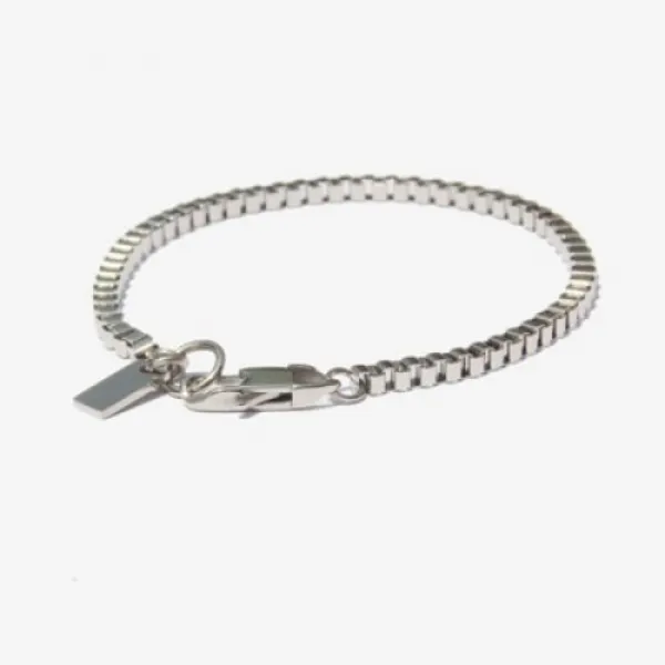 [텐바이텐] Unisex Edge Chain Silver Bracelet/ 엣지 체인 실버팔찌