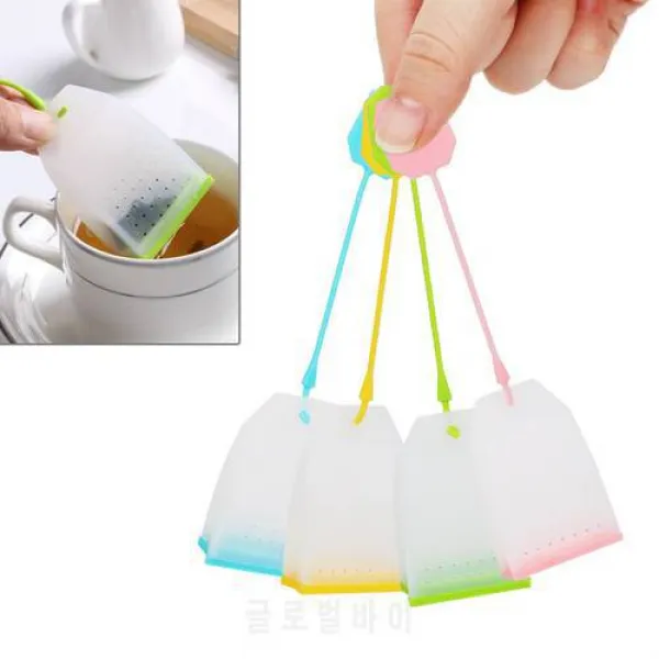 차 Strainers 무작위 색깔 초본 차 Infusers 고열 저항식 음식 급료 실리콘