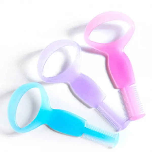 10피스 Abs 속눈썹 메이크업 도구 위쪽 아래쪽 눈 마스카라 가드 어플리케이터 가이드 무작위 색상 단일상품