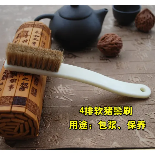 소프트 하드 돈모 호두를 까먹다 금강 올리브 봉안 보리 화전옥 기 손질 도구, 1, 소프트 브러시 4배출