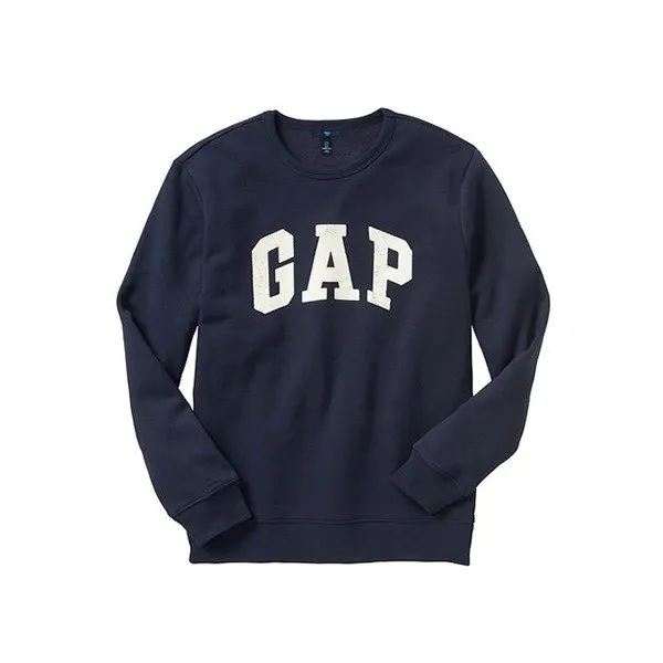  갭 Gap 로고 맨투맨 안감기모 긴팔티셔츠 409013 01 네이비 남녀공용