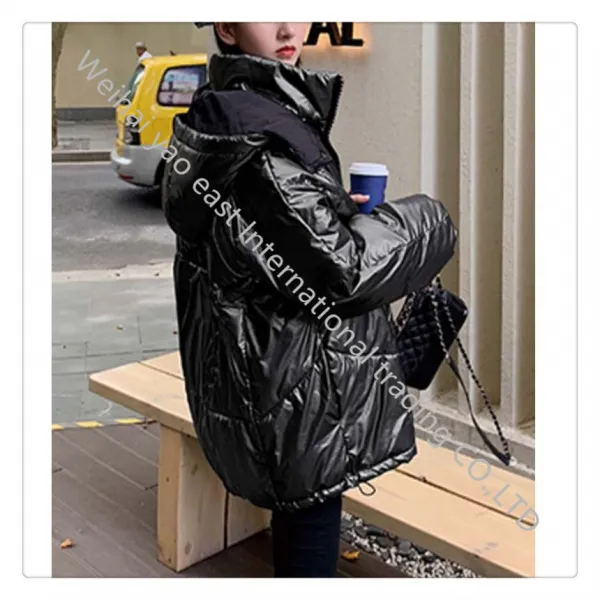 Xn밝은 가죽 코트 여성용 그물 레드 다운 코튼br2651