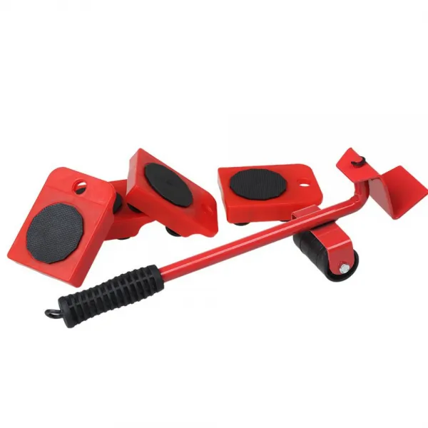 무거운 물건 가구 손쉽게 운반 이동 수단 도구 이삿짐 센터 침대 다목적 세탁기 냉장고 책상 업라이트레버5종세트 레드 개