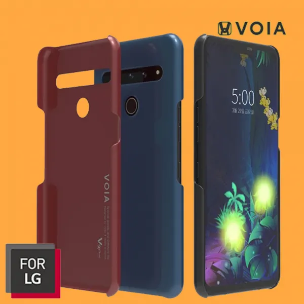 VOIA for LG V50 ThinQ 스킨 퓨어 하드케이스 후면 범퍼 슬림케이스