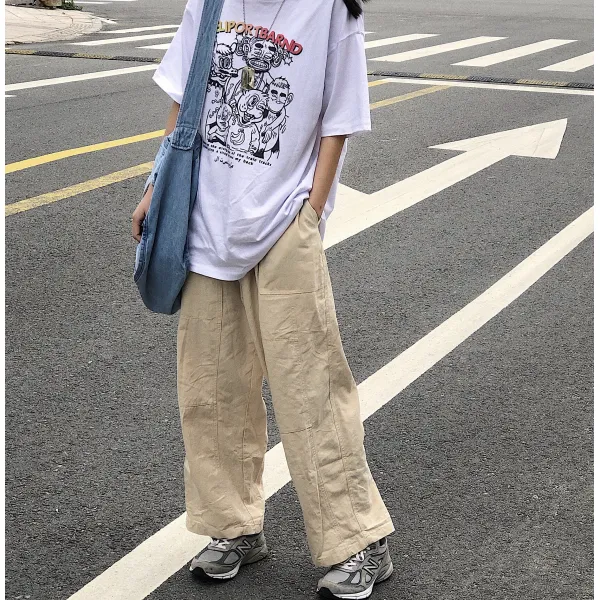 WESTEAST계류장 괴물 대학교 그라데이션 이차원 티셔츠 반팔 여름옷 여성