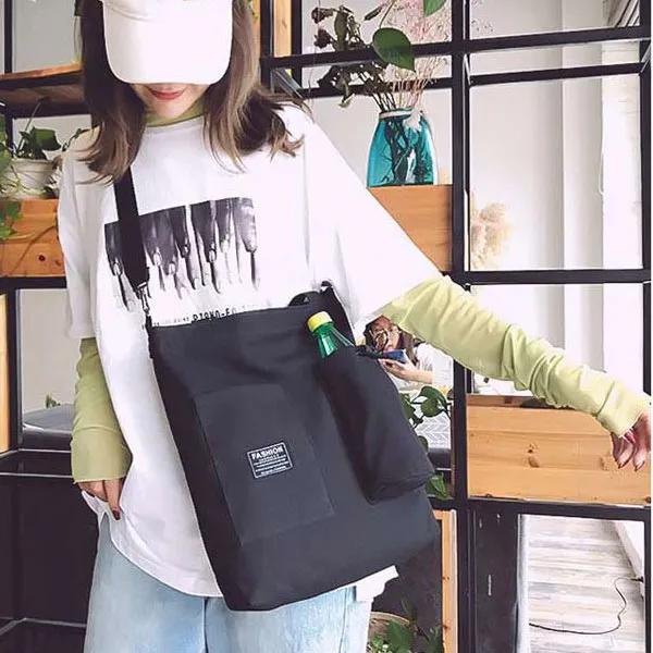 아톰 에코 FASHION 어깨끈 포함 물병슬롯 에코백 hc014