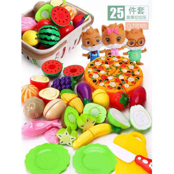 딸아이 집집마다 키친 베이비 체로 과일채소 세트 피자버거 케이크 어린이 장난감 C