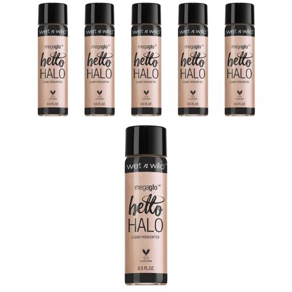 웻앤와일드 메가글로 헬로 리퀴드 하이라이터 14.8ml, 6개, Halo Goodbye