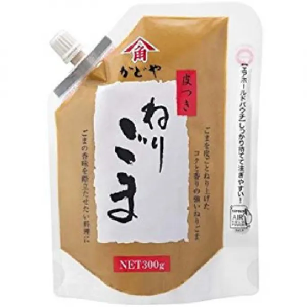 かどや 皮つきねりごま 300g 카 도야 피부 대해서 반죽 참깨 300g, 1