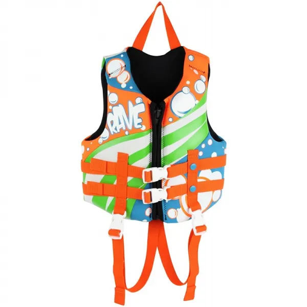 RAVE Sports Child 네오프렌 구명 조끼-USCG PFD (청색 / 주황색 / 흰색)