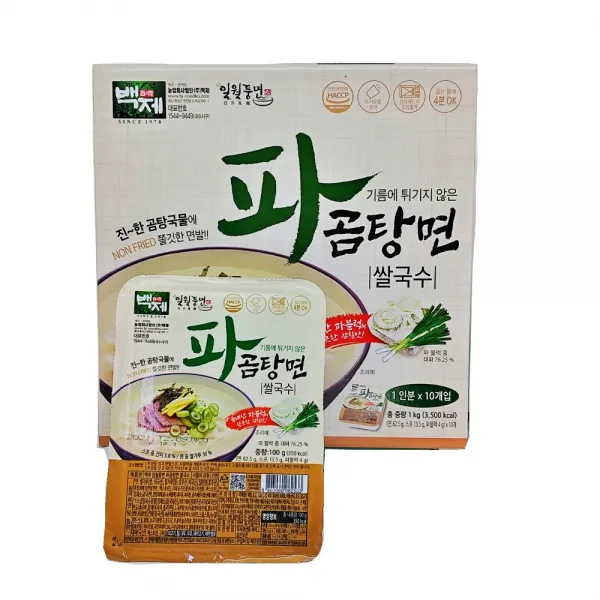 백제 일월풍면 파곰탕면 쌀국수 100g X 10개_코스트코 01. 백제 일월풍면 파곰탕면 쌀국수 100gx10개