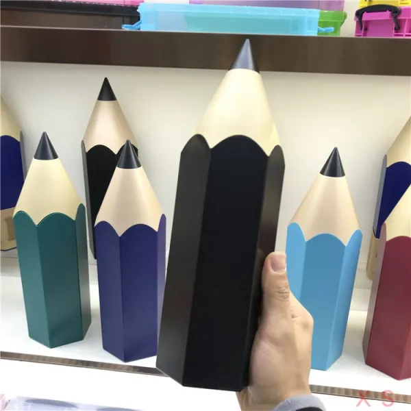 몽땅연필 연필꽂이 몽당연필 펜홀더 다용도정리함, 블랙