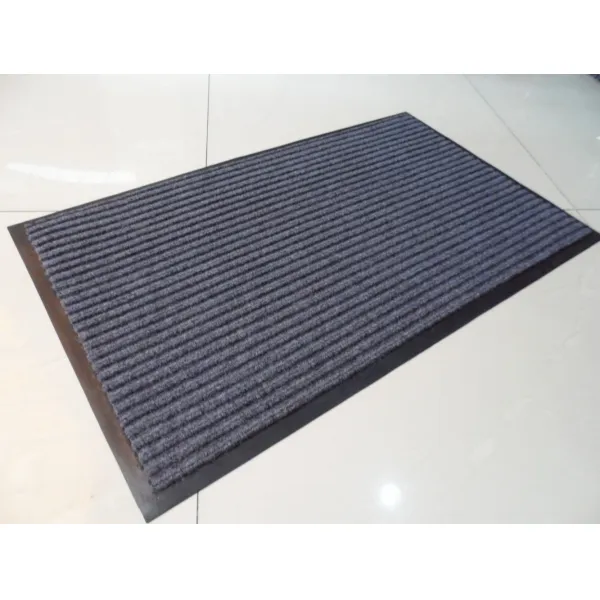 방수패드 PVC두줄 카페트 방수 복합 매트 먼지방지 문매트 복도바닥 마름질, 45*75CM + Grey