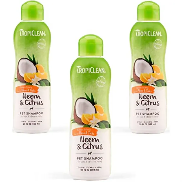  3 팩 Hypo 알레르기 Opti Neem Citrus Pet Shampoo 매번 20 온스 본상품