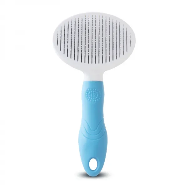 애완동물은 깨끗하게 빗어준다 태티 김 털 솔잎 고양이 빗 개털 신기개 따개 용품, 블루 가는, 1040025