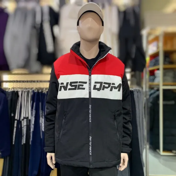  헨어스 공용 블럭형 오버핏 하이넥 점퍼 Hue881