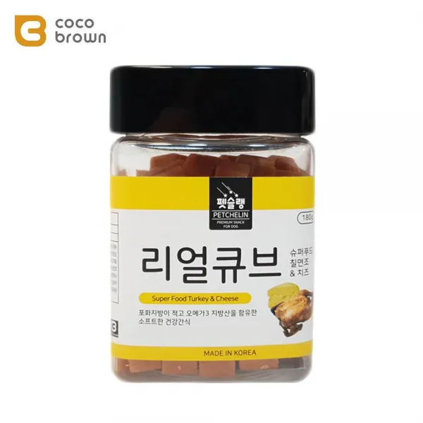 피부건강 콜라겐함유 큐브간식 중형견 애견이만족, 1개