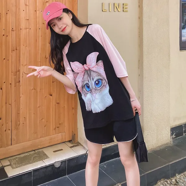 아디바 임부 여름옷 외출 스타일리쉬 타입 캐쥬얼 스윗 여름 파렴치한 어머니 인싸템