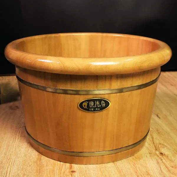 도토리 족훈기 24cm도토리 발담구기 나무통 원목 리그닌 발맛사지 T05 25오동나무 둥근테두리