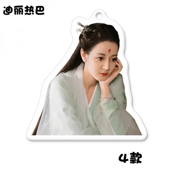 플랜비 딜리제바 아크릴 가오웨이광 삼생 삼세가 책을 베다 열쇠고리 동화제군 화이트 봉구, 홑겹 양면 열쇠고리 (수집하여 전송함, F삼생 삼세가 책을 베다 4