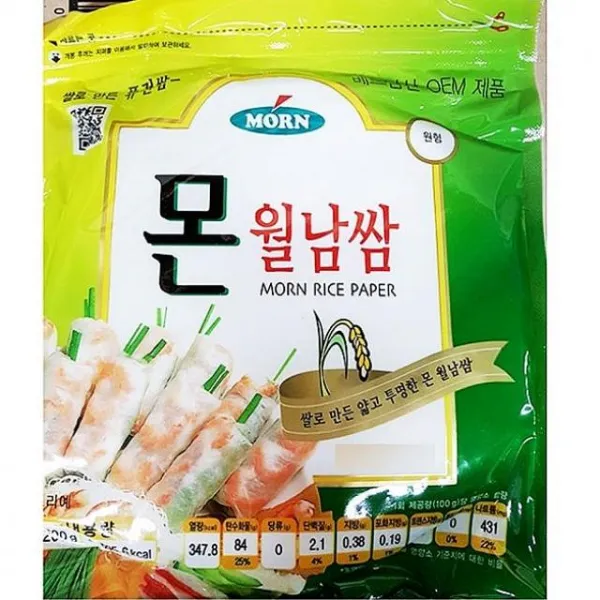 싸다팡 몬 베트남 식자재 원형 월남쌈 재료 16cmx200g 4봉 또띠아 1