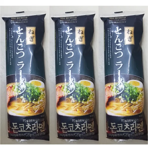 노브랜드 파돈코츠라멘 172g 3팩 총6인분 돼지육수맛 1개